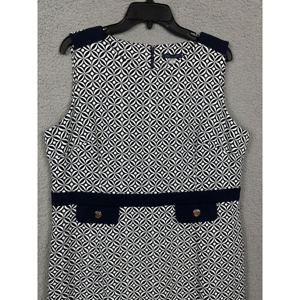 Tommy Hilfiger Women's Geometric Printed Sleeveless Sheath Dress 16 NWOT's. - Picture 2 of 7